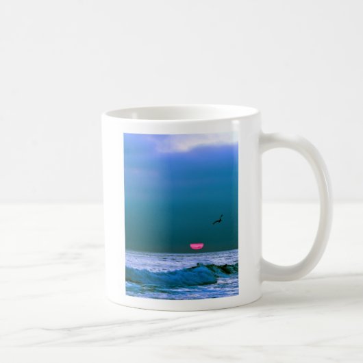 Blauer Sonnenuntergang Kaffeetasse (Rechts)