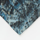 Blauer Sonnenuntergang, Kalifornien Fleecedecke (Ecke)