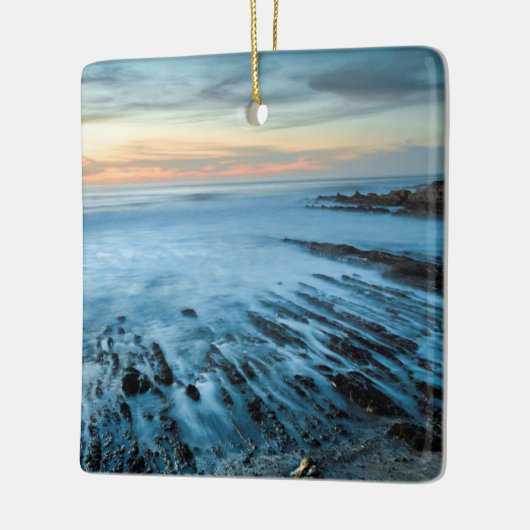Blauer Sonnenuntergang, Kalifornien Keramikornament (Links)