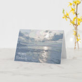 BLAUER SONNENUNTERGANG KARTE (Gelbe Blume)