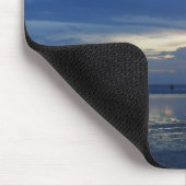 Blauer Sonnenuntergang Mousepad (Ecke)