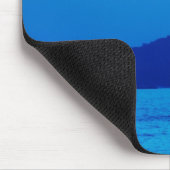 Blauer Sonnenuntergang und Mousepad (Ecke)