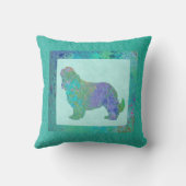 Blauer Spaniel Kissen (Rückseite)