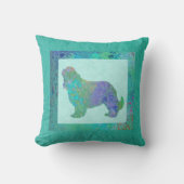 Blauer Spaniel Kissen (Vorderseite)