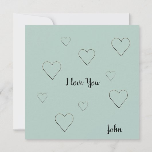 Blauer Spargel Liebe Wasserfarben Kunst, Dichtung  (Rückseite)