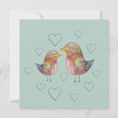 Blauer Spargel Liebe Wasserfarben Kunst, Dichtung (Vorderseite)