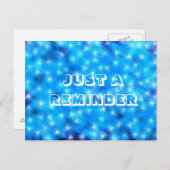 Blauer Spargel Postkarte (Vorne/Hinten)