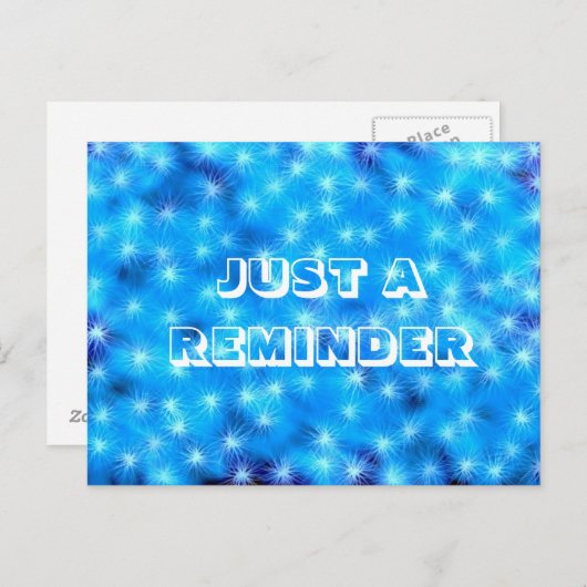 Blauer Spargel Postkarte (Vorne/Hinten)