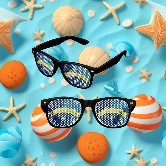 Blauer Sparkling Neues Jahr Golden Dark Starry Nig Partybrille