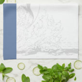 Blauer Speerfisch, Geschirrtuch (Gefaltet)