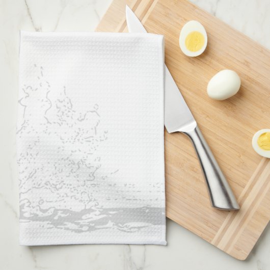 Blauer Speerfisch, Geschirrtuch (Viertel Falte)