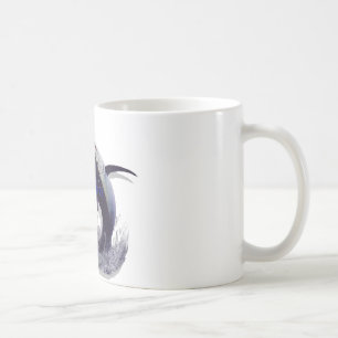blauer Speerfisch Kaffeetasse