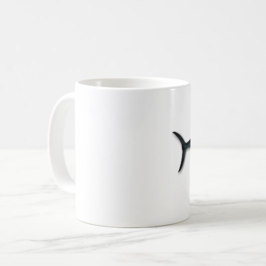 Blauer Speerfisch Kaffeetasse (Vorderseite Links)