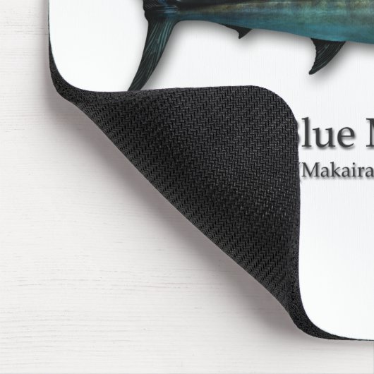 Blauer Speerfisch Mousepad (Ecke)