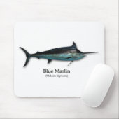 Blauer Speerfisch Mousepad (Mit Mouse)