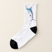 Blauer Speerfisch-Socken Socken (Links - Außen)