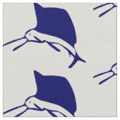 Blauer Speerfisch Stoff (Nahaufnahme)