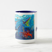Blauer Speerfisch Tasse (Zentrum)