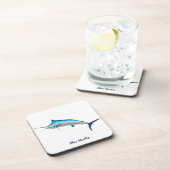 Blauer Speerfisch Untersetzer (Rechte Seite)
