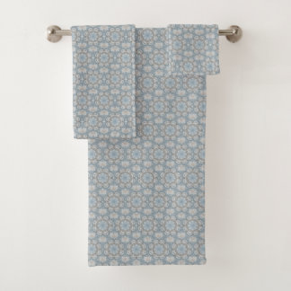 Blauer Spiegel Badhandtuch Set