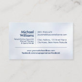 Blauer Spine Tree Visitenkarte (Rückseite)