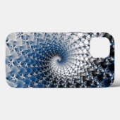 Blauer Spiral Case-Mate iPhone Hülle (Rückseite (Horizontal))