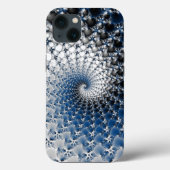 Blauer Spiral Case-Mate iPhone Hülle (Rückseite)