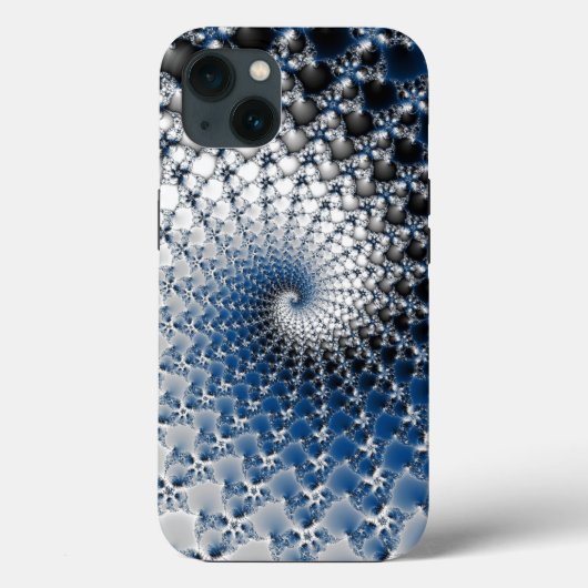 Blauer Spiral Case-Mate iPhone Hülle (Rückseite)