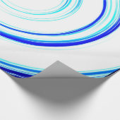 Blauer Spiral Geschenkpapier (Ecke)