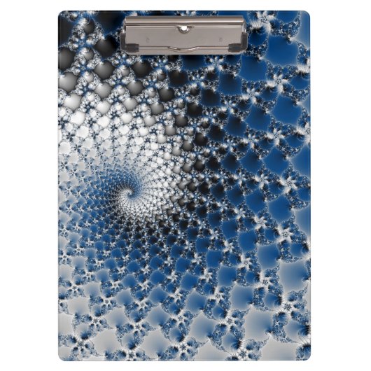 Blauer Spiral Klemmbrett (Vorderseite)