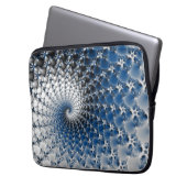 Blauer Spiral Laptopschutzhülle (Vorderseite Links)
