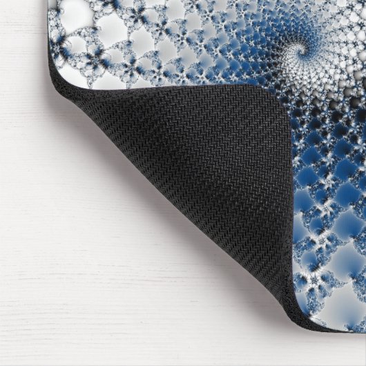 Blauer Spiral Mousepad (Ecke)