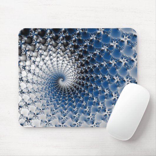 Blauer Spiral Mousepad (Mit Mouse)