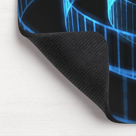 Blauer Spiral Mousepad (Ecke)