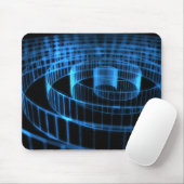 Blauer Spiral Mousepad (Mit Mouse)