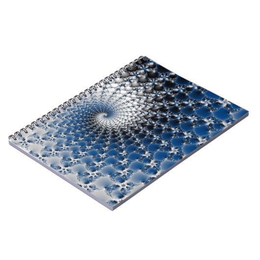 Blauer Spiral Notizblock (Linke Seite)