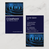 Blauer Spiral Visitenkarte (Vorne/Hinten)