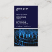 Blauer Spiral Visitenkarte (Rückseite)