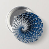 Blauer Spiralknopf Button (Vorne & Hinten)