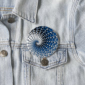 Blauer Spiralknopf Button (Beispiel)