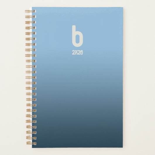 Blauer Spiralplaner – 2026 Atem Planer (Vorderseite)
