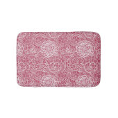 Blauer Spitze-Blumen-Musterhintergrund Badematte (Vorderseite)