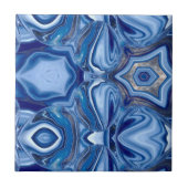 Blauer Spitzen Agate Stein Fliese (Vorderseite)