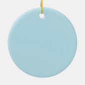 Blauer Spitzenjunge Taufe Keramik Ornament (Hinten)