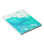 Blauer Splash Notizblock (angewinkelt)