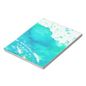 Blauer Splash Notizblock (Rotiert)