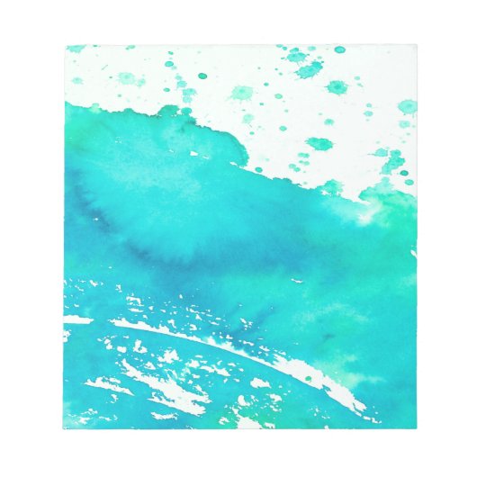 Blauer Splash Notizblock (Vorderseite)
