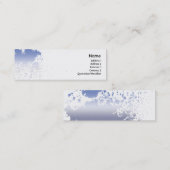 Blauer Spritzer - dünn Mini Visitenkarte (Vorne/Hinten)