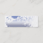 Blauer Spritzer - dünn Mini Visitenkarte (Rückseite)