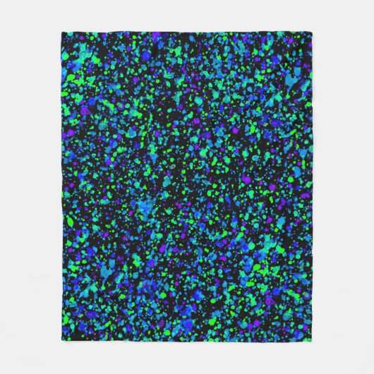 Blauer Spritzer - Fleece Blanket (Vorderseite)